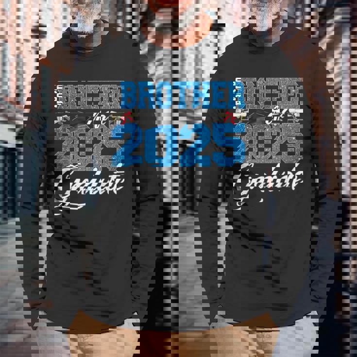 2025年度シニア卒業生男女の自慢兄弟 長袖Tシャツ 高齢者への贈り物