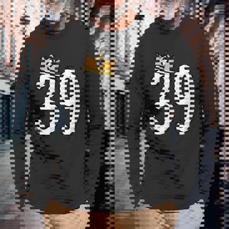 39 歳の誕生日番号 39 バースデー バルーン 39 長袖Tシャツ 高齢者への贈り物