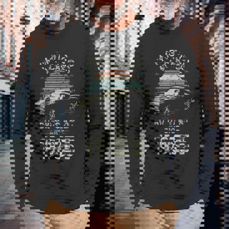 40歳の誕生日 1985年クラシックカー 長袖Tシャツ 高齢者への贈り物