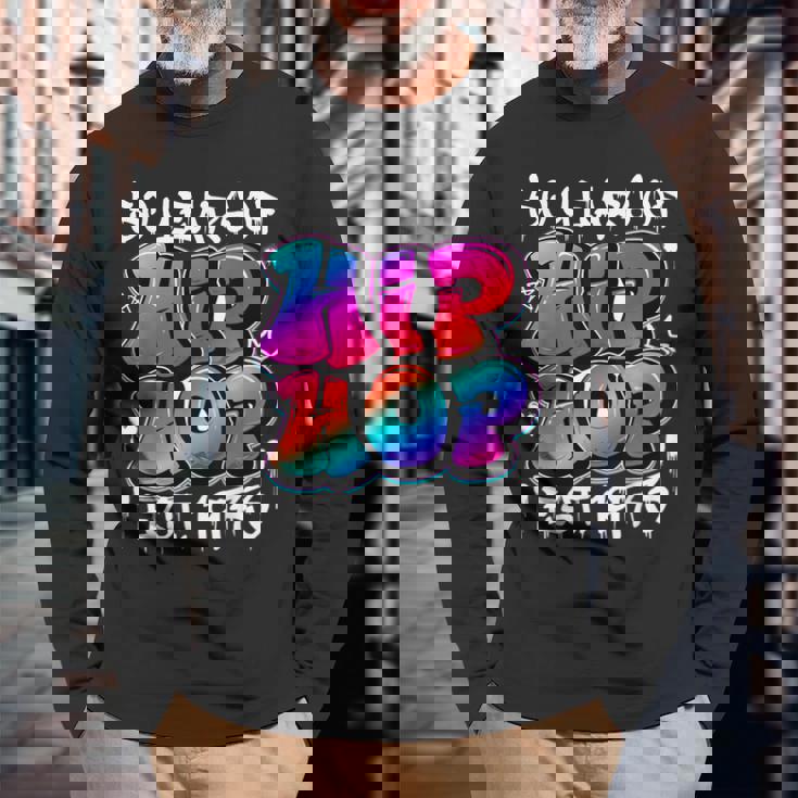 50 Years Old 50Th Anniversary Of Hip Hop グラフィティ ヒップホップ 長袖Tシャツ 高齢者への贈り物