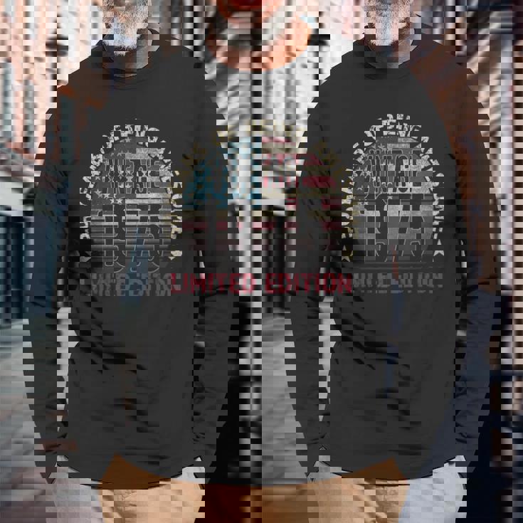 50歳の誕生日プレゼント メンズ ヴィンテージ 1975年生まれ、50歳 長袖Tシャツ 高齢者への贈り物