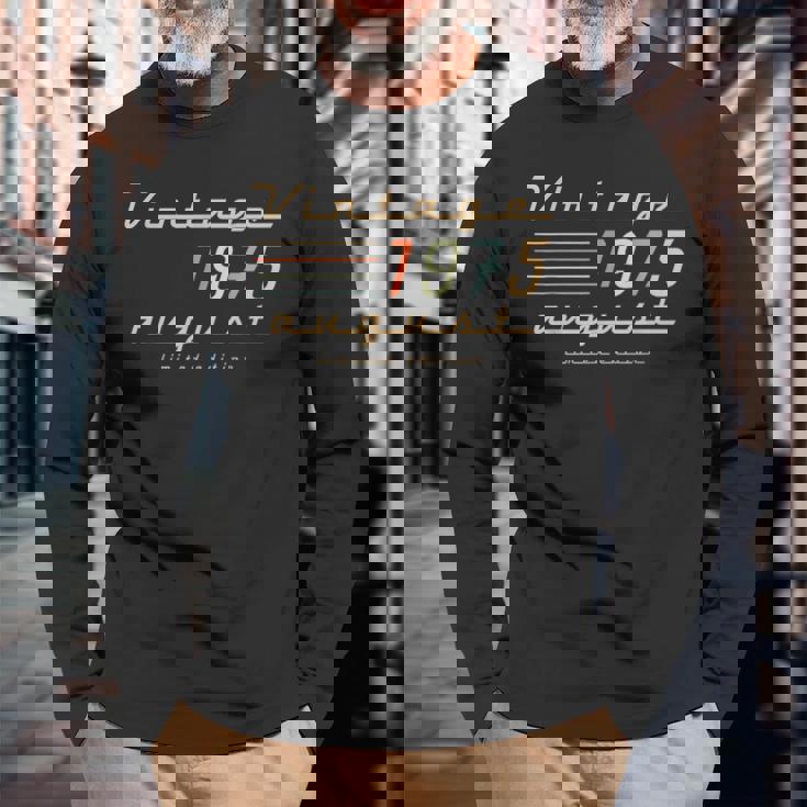 50歳の誕生日プレゼント 男性用 1975年8月 50歳 誕生日 長袖Tシャツ 高齢者への贈り物