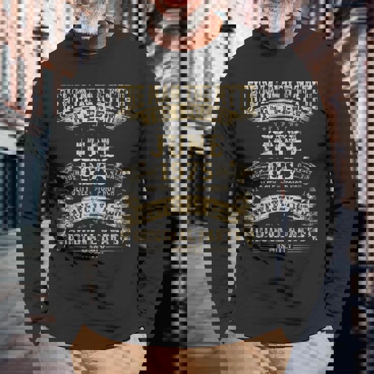 50歳の誕生日プレゼント 男性神話 1975年6月 長袖Tシャツ 高齢者への贈り物