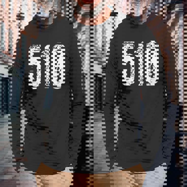 510 市外局番 オークランド Ca 携帯電話 市外局番510 長袖Tシャツ 高齢者への贈り物