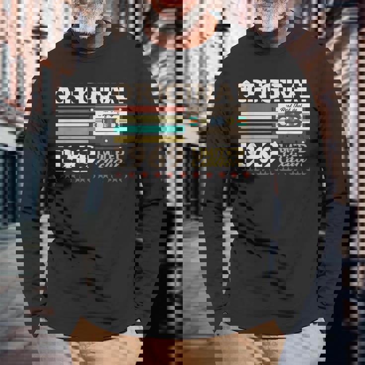 55 歳の誕生日プレゼント男性 1969 年 7月レトロ ビンテージ テープ 長袖Tシャツ 高齢者への贈り物