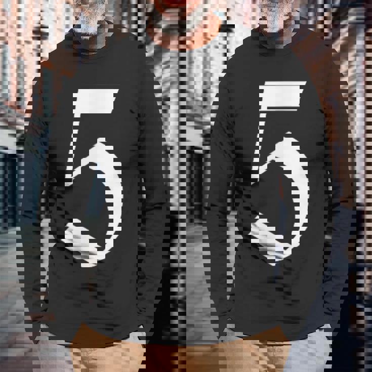 5番目 古英語の中世スタイルの五 長袖Tシャツ 高齢者への贈り物