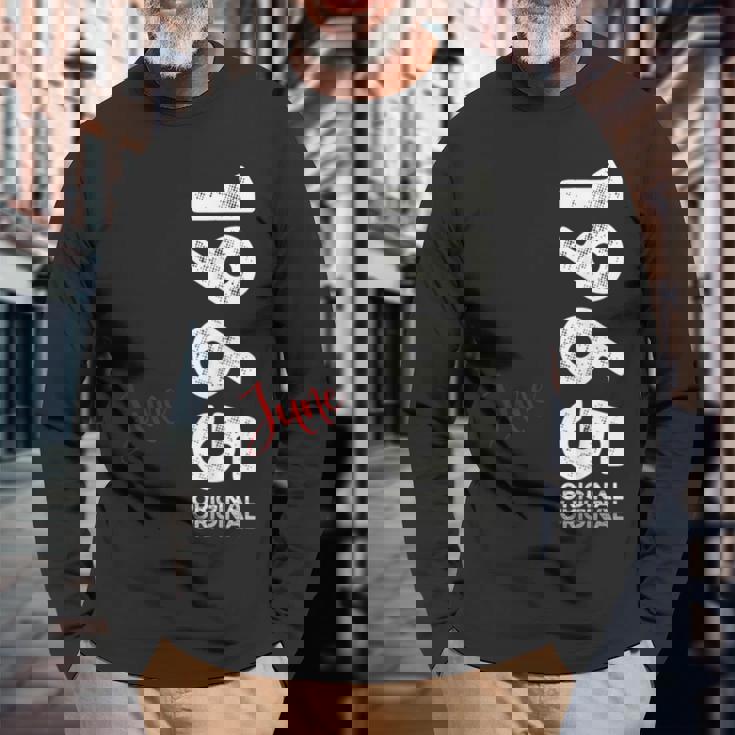 60 歳の誕生日 男性 オリジナル 6月 ヴィンテージ 1965 年 ギフト 長袖Tシャツ 高齢者への贈り物