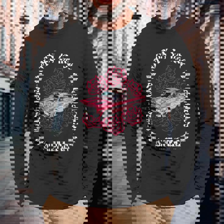 64 インパラ ジプシー ローズ イースト ロス ローライダー 長袖Tシャツ 高齢者への贈り物