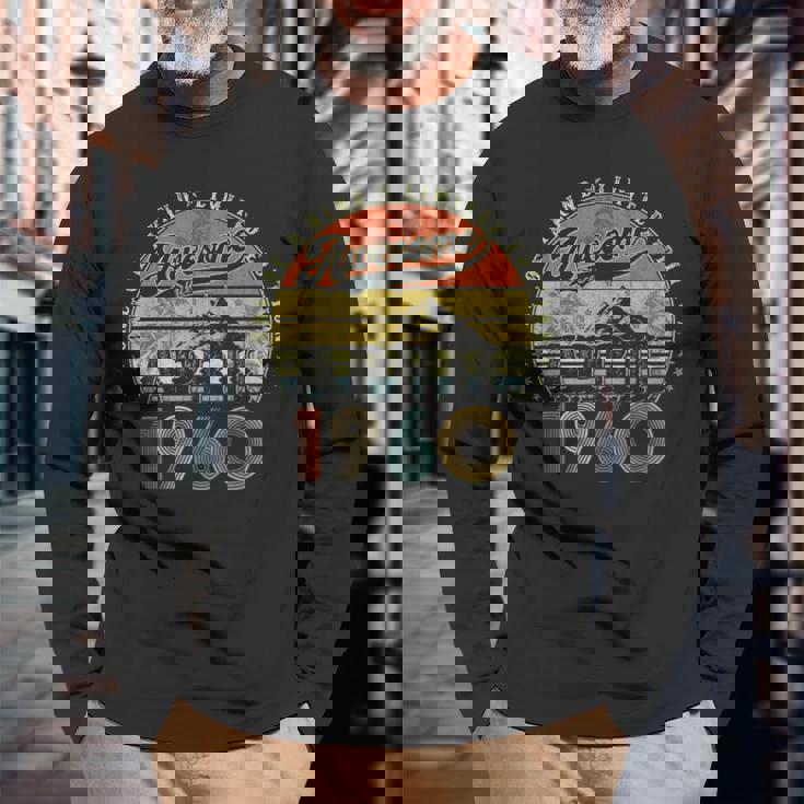 65歳の誕生日プレゼント 男性用 1960年4月 65歳の誕生日 長袖Tシャツ 高齢者への贈り物