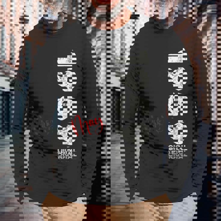 66 歳の誕生日 男性 オリジナル 5月 ヴィンテージ 1959 年 ギフト 長袖Tシャツ 高齢者への贈り物