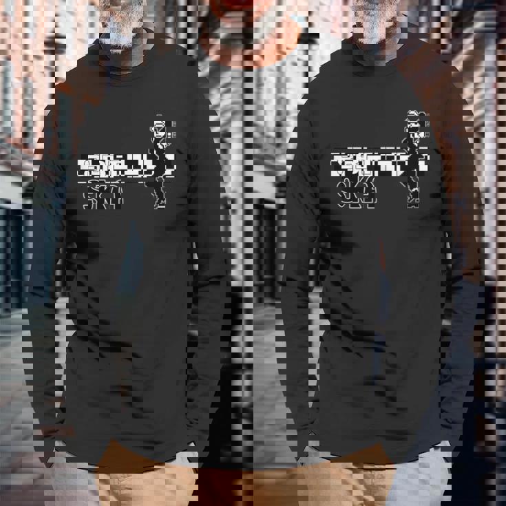 8-Bitka 長袖Tシャツ 高齢者への贈り物