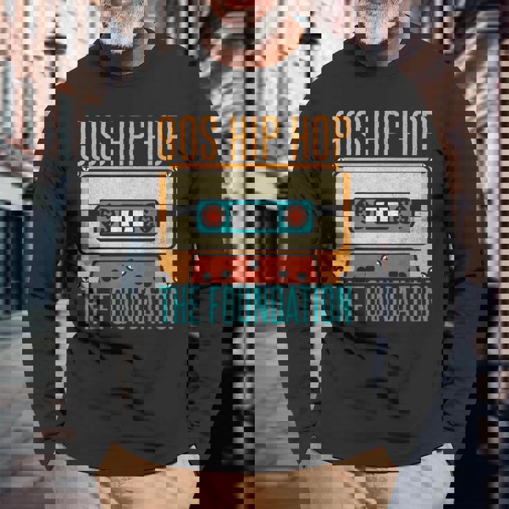 90S ヒップホップ The Foundation 90S ヒップホップ 長袖Tシャツ 高齢者への贈り物