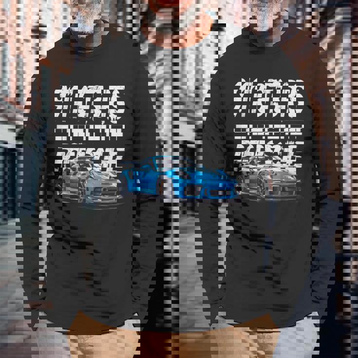 911 Gt3 Rs スー、モータースポーツ、ミームコインse。 長袖Tシャツ 高齢者への贈り物