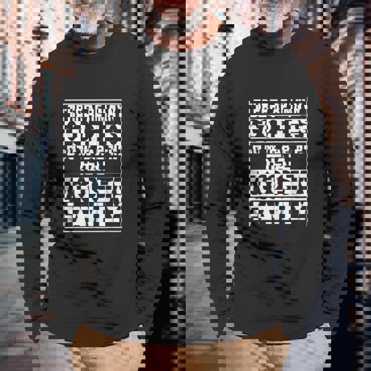 Acosta 姓 ファミリーネーム パーソナライズ Acosta 長袖Tシャツ 高齢者への贈り物