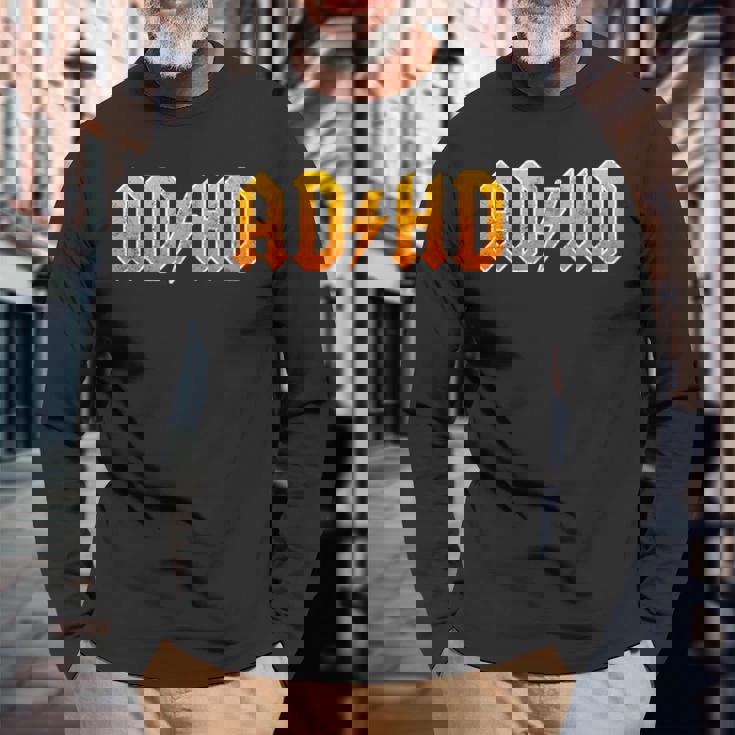 Adhd ロッカーtシャツ メンズ レディース キッズ 長袖Tシャツ 高齢者への贈り物