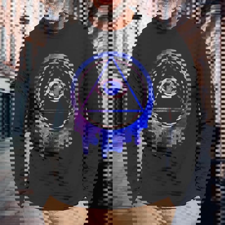 Alleeing Eye Illuminatitars ギフト 長袖Tシャツ 高齢者への贈り物