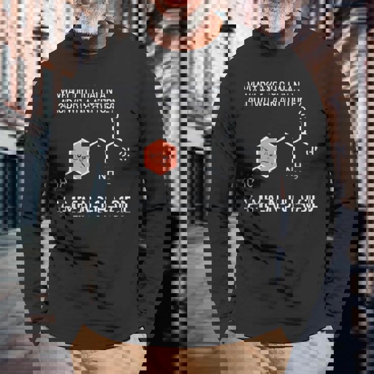 Amean-Oh-Acidという態度の酸を何と呼びますか 長袖Tシャツ 高齢者への贈り物