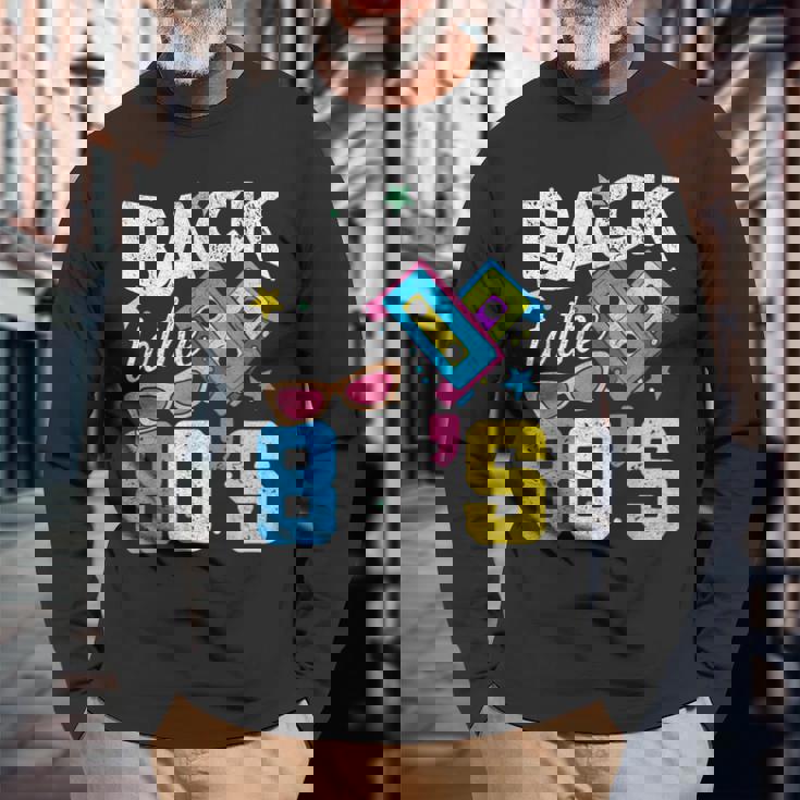 Años 80 Para Fiesta Retro De Los Años 80Olver A Los Años 80 Camiseta de manga larga Regalos para ancianos