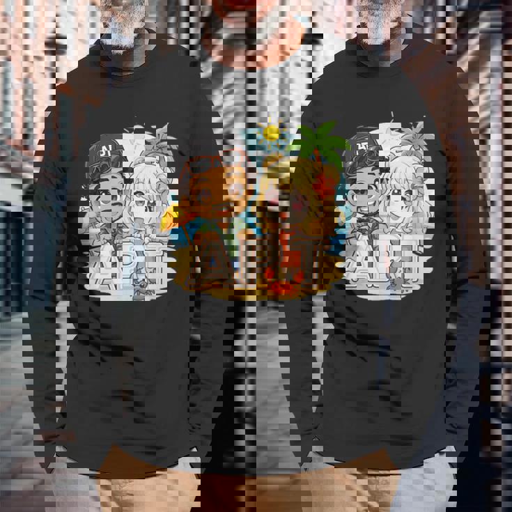 Apt Buddiesummeribes – ビーチサイドファンアドベンチャー 長袖Tシャツ 高齢者への贈り物