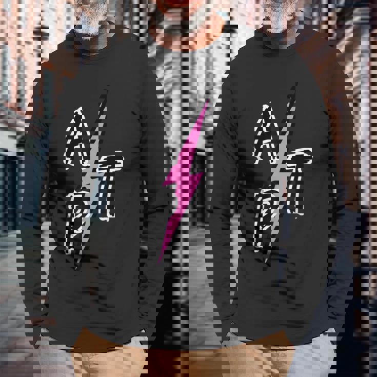 Aptアパツ、ピンクサンダー、トレンディファッション 長袖Tシャツ 高齢者への贈り物