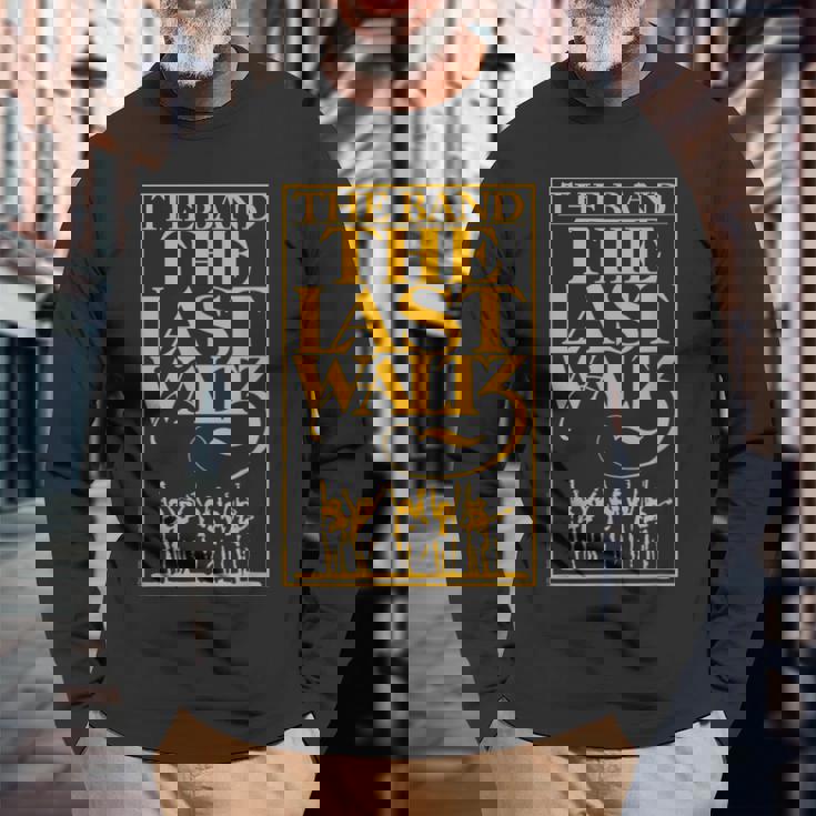 The Band The Last Waltz Yellow Print 長袖Tシャツ 高齢者への贈り物