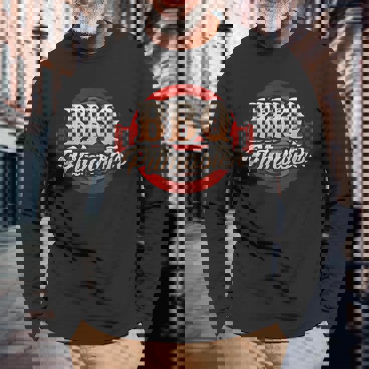 Bbq ピットマスター Bbqパーティーギフト ピットマスター 長袖Tシャツ 高齢者への贈り物