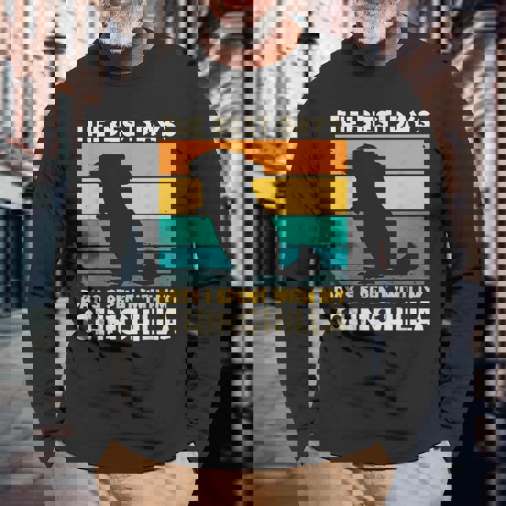 The Best Days Chinchilla チンチラ 長袖Tシャツ 高齢者への贈り物