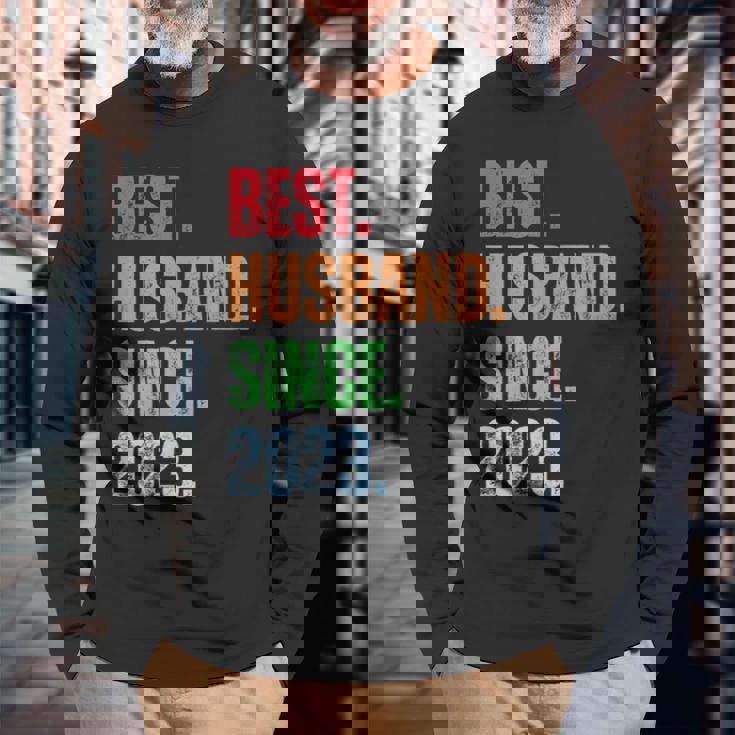 Best Husbandince 2023 2Nd Anniversary Husband 長袖Tシャツ 高齢者への贈り物