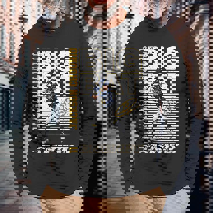 Big Bat Energy Jackson Chourio Milwaukee Baseball Mlbpa 長袖Tシャツ 高齢者への贈り物