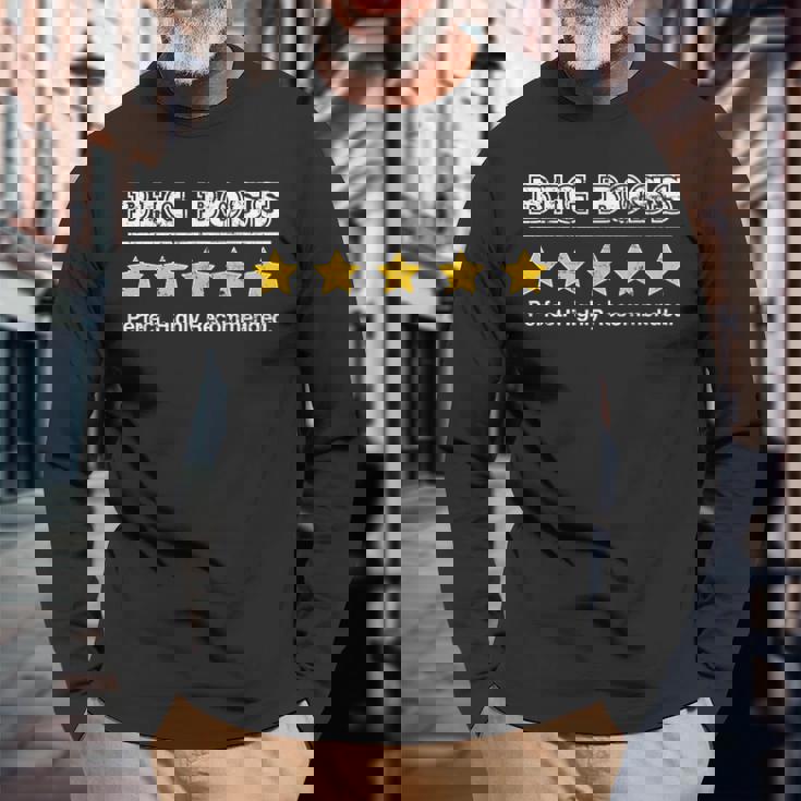 メンズ Big Boss 5Tar Reviewお父さんへの完璧な面白いギフト 長袖Tシャツ 高齢者への贈り物