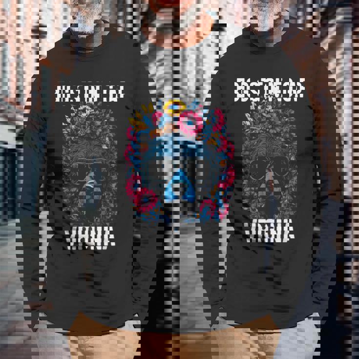 Bigtone Gap バージニア Usa クマと花のデザイン 長袖Tシャツ 高齢者への贈り物