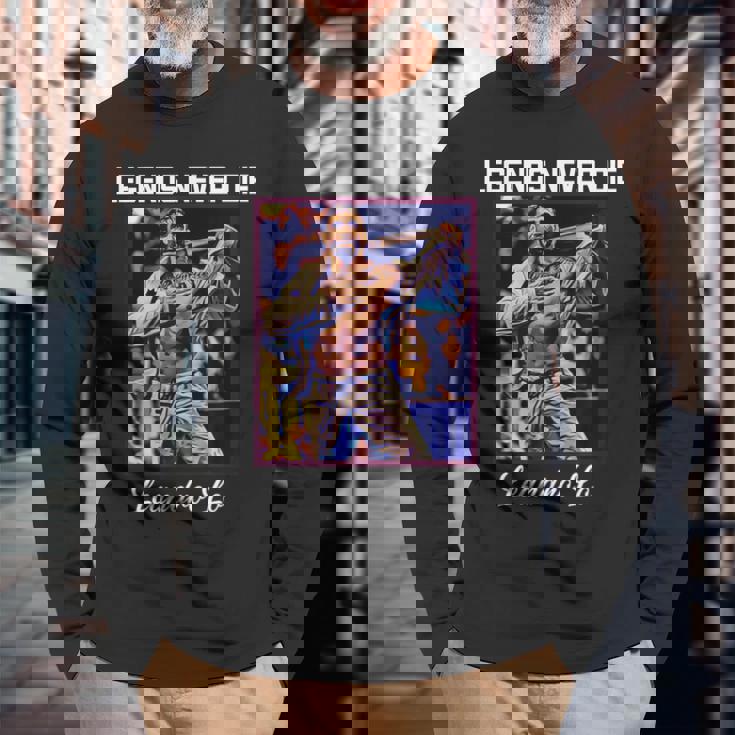 Bjj Legends Never Die Bjj Gi ブラジリアン柔術 長袖Tシャツ 高齢者への贈り物