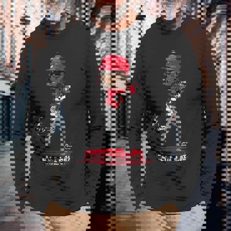 Bobblehead Elly De La Cruz Cincinnati Mlbpa 長袖Tシャツ 高齢者への贈り物