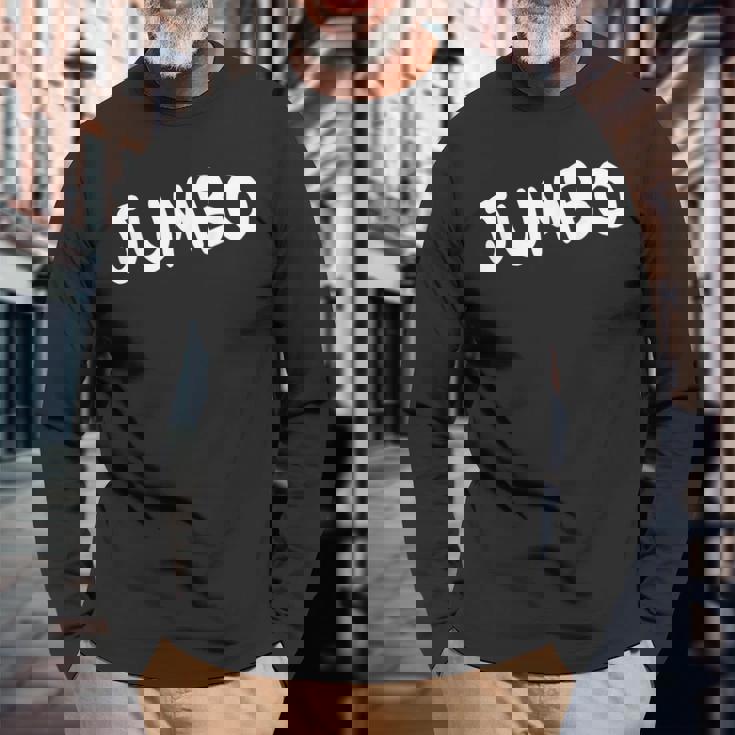 Bud ジャンボフロント ホワイト 長袖Tシャツ 高齢者への贈り物