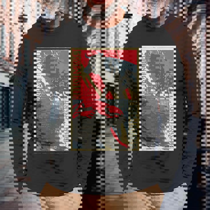 Bull And Beartocks 投資家トレーダーアート 長袖Tシャツ 高齢者への贈り物