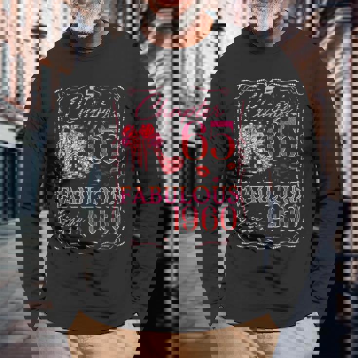 Chapter 65 Fabulousince 1960 Diamond Heels 65Th Birthday 長袖Tシャツ 高齢者への贈り物