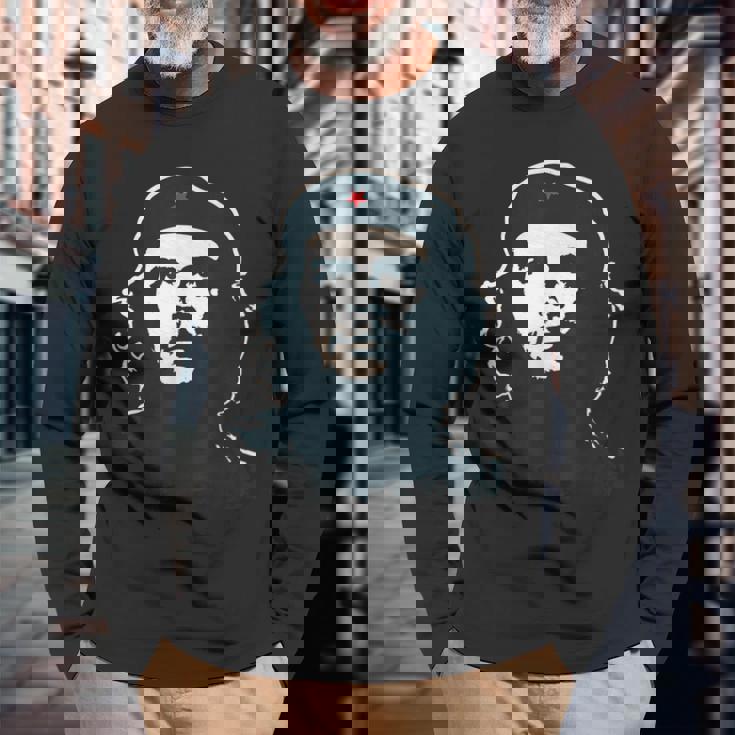 Che Guevara シャツ レボリューション 反乱 キューバ 長袖Tシャツ 高齢者への贈り物