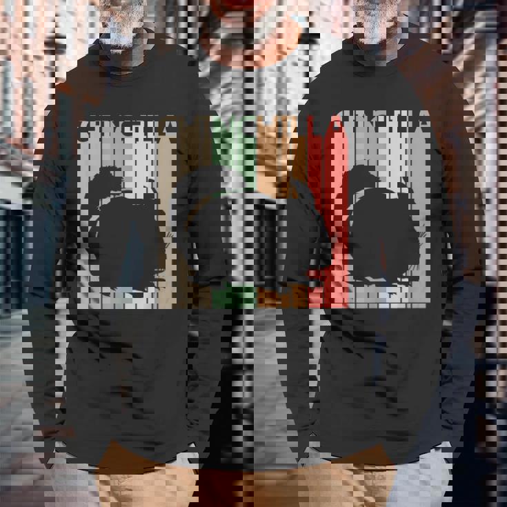 Chinchilla チンチラ 長袖Tシャツ 高齢者への贈り物