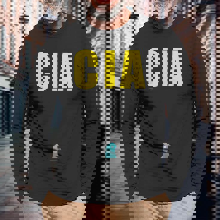 Cia エージェント バードウォッチング コンスピラシー ピジョン スパイ 長袖Tシャツ 高齢者への贈り物