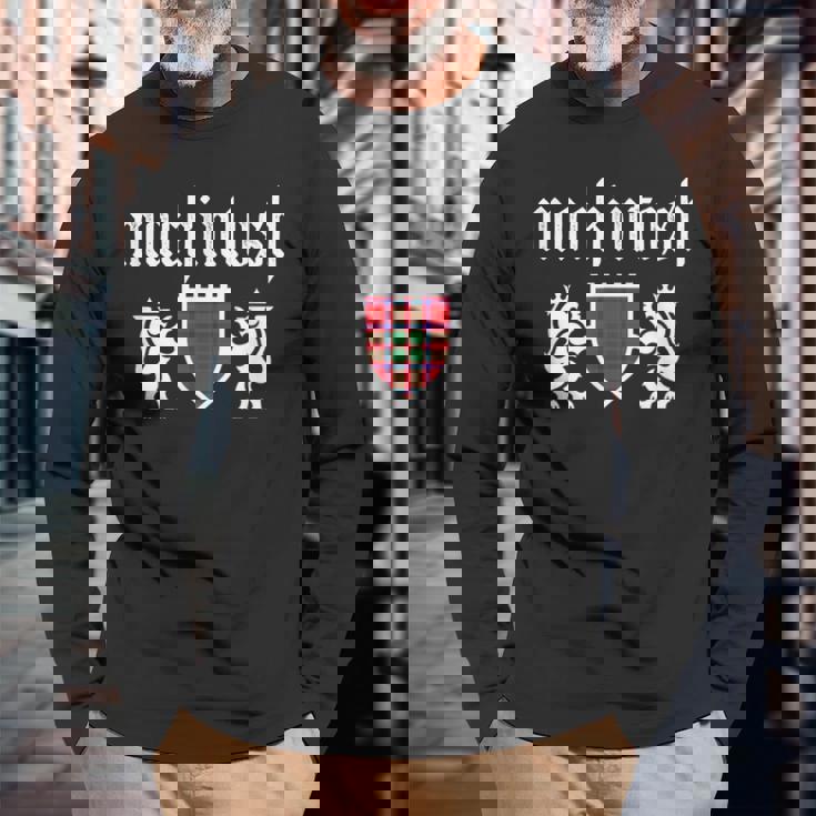 Clan Mackintosh タータン スコットランドチェック マッキントッシュクラン 長袖Tシャツ 高齢者への贈り物