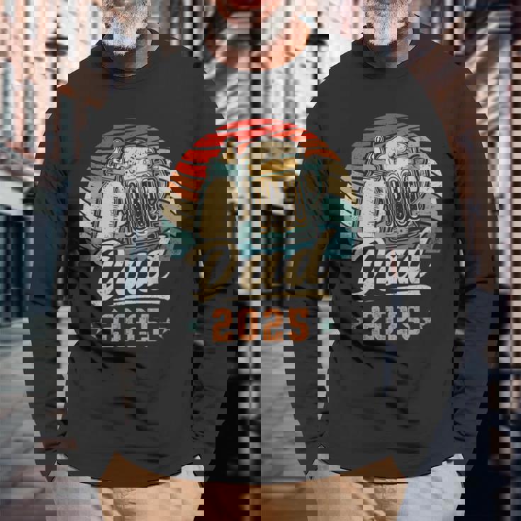 Dad 2025 年のパパ 初めての父の日 若いパパ 新しいパパ 長袖Tシャツ 高齢者への贈り物