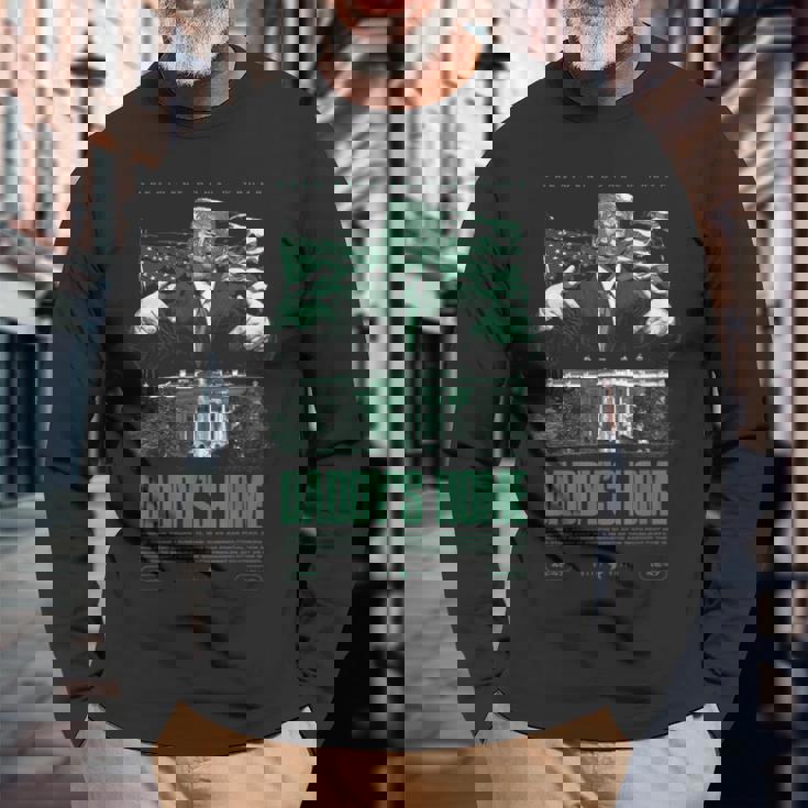 Daddys Home ホワイトハウス トランプ 2024 選挙 長袖Tシャツ 高齢者への贈り物