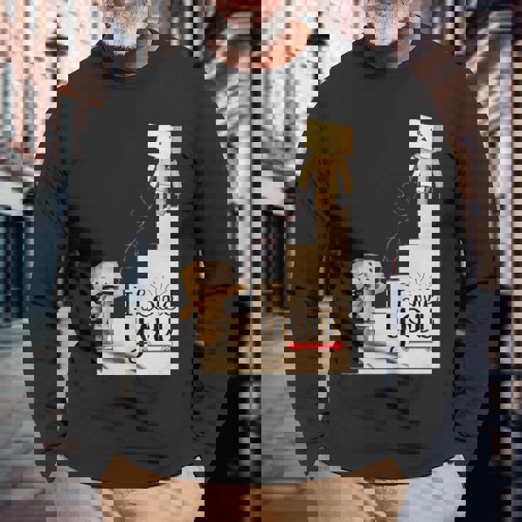 Danbo's Love 長袖Tシャツ 高齢者への贈り物