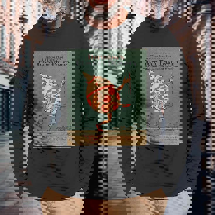 Denslows ハンプティダンプティ 童謡 ヴィンテージブックトレジャー 長袖Tシャツ 高齢者への贈り物