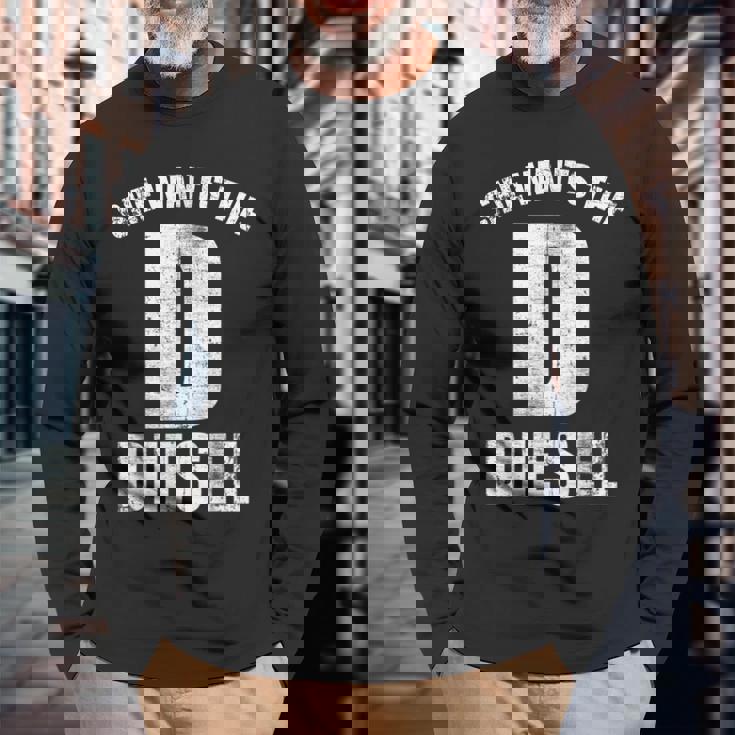 Diesels Mechanic For D He Wants The Diesels 長袖Tシャツ 高齢者への贈り物