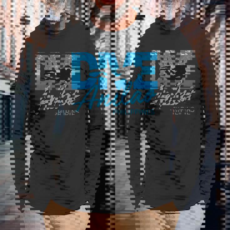 Dive Anilao フィリピンスキューバダイビングトリップダイバーtシャツ 長袖Tシャツ 高齢者への贈り物