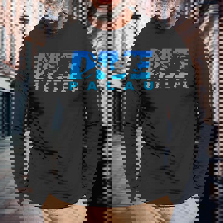 Dive Palau、パラオでのスキューバダイビング 長袖Tシャツ 高齢者への贈り物