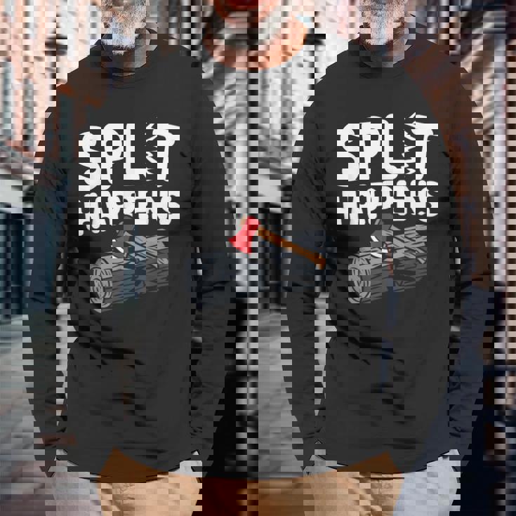 Diy 薪加工 木割り 薪割り 薪割り 長袖Tシャツ 高齢者への贈り物