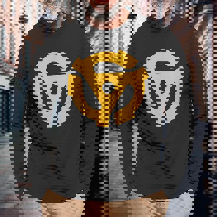 Dj 45Rpmアダプター ターンテーブルミュージック 長袖Tシャツ 高齢者への贈り物