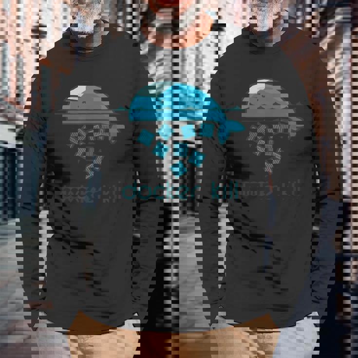 Docker Container Linux Devops Programming Coding 長袖Tシャツ 高齢者への贈り物